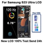 68'' AMOLED Display Screen Samsung Galaxy S23 Ultra S918B S918B DS Lcd Display Digital Touch Screen with Frame Assembly (New)
