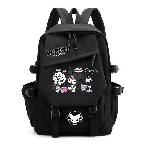 S8ec42b991b1d48e1b3cb60028ff83c43c_480x480q75 Kuromi Cinnamoroll Backpack Kawaii Anime Students School Bag Cartoon Bookbag Rucksack Outdoor Bag for Kid Gift (New) - Image 1