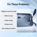Dock Connector USB Charger Repair Charging Port Flex Cable iPhone 16 PRO MAX Replacement Parts Natural Black White Titanium (New)
