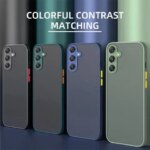 Luxury Shockproof Matte Case For Samsung Galaxy A16 5G A06 A26 A36 A56 S25 Plus S26 Ultra FE Edge A37 A57 A17 A07 Armor Cover (New)