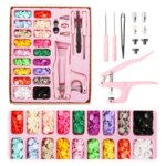 150Sets 12mm Plastic Snaps Button with Multifunctional Pressure Fastening Pliers Tool Kit For Clothes Clips Sewing Accessories (New)