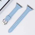 Slim Leather Strap For Apple Watch Band 44mm 40mm 41mm 45mm 44mm Bracelet For iwatch Series 10-11 46mm 42mm band Ultra 2-3 49mm (New)