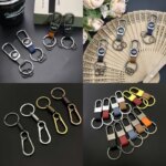 Metal Key Ring Bag pendant pendant Car keychain Laser Capable Customizable Creativity Keychain Pendant Gift (New)