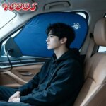 New Laptop Sun Shade for Working Outside Anti-Glare with Suction Cup Bendable Office Desk Shade Folding Car Window Shades Cover (New)
