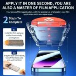 Oleophobic Coating Dust Free Easy Installation Screen Protector For iPhone 14 11 13 12 15 Pro Max Mini XS X XR 17 16 Plus Glass (New)