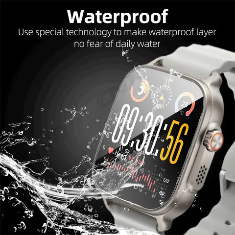 S90309e808b7e40e9bb5dcd92ec494f13X_480x480q75 9H Tempered Glass Realme Watch 5 Premium Screen Protector Durable HD Anti-scratch Film Realme Watch 5 Accessories (New) - Image 1
