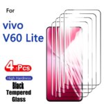 1-4PCS Screen Protector vivo V60 Lite V 60 677 Tempered Glass Crystal High Aluminum Anti Scratch Case Friendly Fingerprint (New)