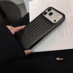 coque luggage phone case is suitable iPhone16 phone protection case popular high appearance 17 series phone protection case (New)