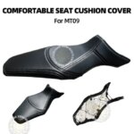 Thickened Imitation Leather Seat Cushion Cover Motorcycle Anti Slip Comfortable Seat Cover For yamaha MT09 Modified Accessories (New)