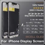 iPhone XS Max XR X LCD Incell AA OLED iphone 14 Plus 13 Mini 13 Pro Max 12 11 OLED Display Screen Digitizer Assembly Bangladesh (New)