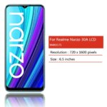 RMX3171 Premium Lcd Realme Narzo 30A Display Touch Screen Digitizer Panel Assembly Narzo30A Lcd Screen With Frame (New)