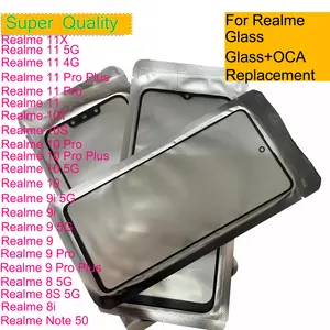 S9145ea79b9e34d3296911ebe94e6998c8_300x300q75 10/Lot Realme Note 60 50 14T 11 11X 10 9 9i 8i 4G 5G Touch Screen Front Outer Glass Panel Lens LCD Front Glass With OCA Bangladesh (New) - Image 1