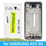 Super AMOLED Display Samsung A53 5G LCD A536U A536B A5360 Touch Screen Digitizer Samsung A536E LCD Bangladesh (New)