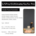 678 OEM Asus ROG Phone 5 5pro 5s Pro LCD Display Screen ROG Phone 5 Ultimate ZS673KS I005DA Display With Frame (New)