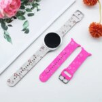 Silicone B Samsung Galaxy Watch 9 8 44mm 40mm Engraved Wristb Correa Bracelet Galaxy Watch 8 Classic 46mm Sport Strap (New)