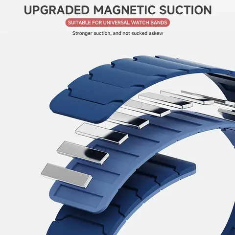 S922b3d8aea314cf2858c57cafc1c5c4cp_480x480q75 22mm Sports Comtable Silicone Strap Nothing CMF Watch 3 Pro 2 1 Magnetic Wristb Amazfit Active Max Balance 2 1 Bip 6 5 (New) - Image 1