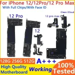 100% Working iPhone 12/12Pro/12 Pro Max Motherboard With Face ID Unlocked Logic Board Free Clean iCloud Mainboard Chips Bangladesh (New)