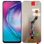 Black 66 Inch Tecno Camon 15 Camon15 CD7 LCD Display Touch Screen Digitizer Panel Assembly Replacement  With Frame (New)