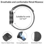 22mm Milanese Magnetic Loop B CMF Watch Pro 2 3 Metal Strap Bracelet CMF by Nothing Watch Pro 3 Watchb Accessories (New)