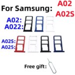 A02S SIM Card SD Card Tray chip slot drawer card Holder Samsung Galaxy A02 A02S SM-A025F A022F DS M DS SIM Card tray Slot (New)