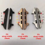 1 Pair 14mm 16mm 18mm Connector Apple Watch 41mm 40mm 38mm Stainless Steel Adapter Iwatch 9 8 7 6 5 SE 4 44mm 45mm 42mm (New)
