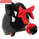 HNJ Motorcycle Helmet Full Face Casco Moto Breathable Motocross Helmet Removable Cat Ears Helmets Detachable Bow Casco Motocross (New)