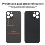 Battery Cover iPhone 12 Pro Max Rear Door Housing Panel Case Camera Lens Parts iPhone 12 Pro Glass Battery Cover (New)