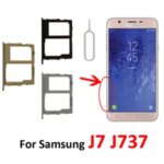SIM Card Tray Slot Samsung Galaxy J7 Refine 2018 J737 J737U J737A J737T J737P J737V Phone Housing BackShell Micro SD Card Holder Bangladesh (New)