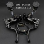Universal Direct Push Pounds Adjustable Linear Feel 22mm Handlebar Motorcycle Brake Master Cylinder Foldable Brake Clutch Lever (New)