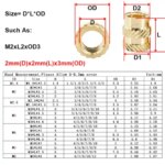 Brass Heat Insert Nut M2 M25 M3 M4 M5 M6 M8 Hot Melt Injection Embed Double Twill Knurled Thread Inserts 3D Printer Parts (New)