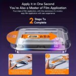 1-5PCS Easy Install HD Screen Protector For iPhone 17 Pro Max 18 15 16 13 11 14 16e 12 Mini XR X Xs 7 8 Plus Air Tempered Glass (New)