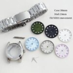 NH05 23mm Womens Watch Dial for GS 30mm Case stainless Steel Strap Diamond Custom Logo Dial Hands Set Dive Watch High-end Face (New)