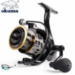 OKUMA Fishing Reels Light Weight and Ultra Smooth Powerful EVA Grip Spinning Reels for Saltwater and Freshwater HE500-7000 (New)