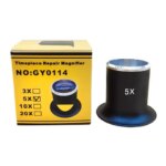 Kwong Yuen Watch Repair Goggles Magnifying Glass Cylinder 3x 5x 10x 20x Inch Mirror Clock Repair (New)