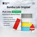 Bambu Lab Original PLA Lite 3D Printer Filament 1kg High Value Beginner Friendly PLA-Lite DIY Printing Material Consumables (New)