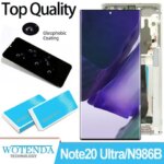 6.9'' Dynamic AMOLED Touch Screen for Samsung Note 20 Ultra LCD N985F N986B for Samsung Note 20 Ultra 5G Digitizer Assembly (New)