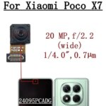 Rear Camera Xiaomi Mi Poco X7 5G Front Selfie Facing Back Main Macro Camera Module Flex Cable Parts (New)