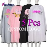 Salon Hair Cutting Cape Barber Personnalisée Capes For Men Women 5Pcs Long Waterproof Hairdressing Cape Apron Umhang Friseur (New)