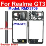 Realme GT Neo 5 GT Neo 5Se GT3 Middle Housing Frame with Side Key Back Cover Battery Door Housing Repair Parts (New)