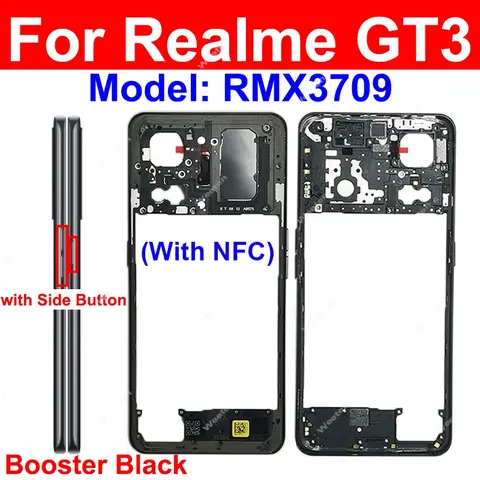 S954033ef95ac4e05ae889db844b1e70eX_480x480q75 Realme GT Neo 5 GT Neo 5Se GT3 Middle Housing Frame with Side Key Back Cover Battery Door Housing Repair Parts (New) - Image 1