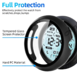Glass+Case Google Pixel Watch 4 41mm 45mm Tempered Glass Screen Protector & Hard PC Protective Bumper Covor Accessories (New)