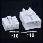 10 Pin Auto connector Car amplifier CD player Wire harness plug 7283-1100 MG651056 MG641059 90980-10801 6240-5196 For Toyota (New)