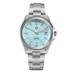 San Martin 39mm Gada Fashion Men Dress Watch Orange Luminous NH35 Automatic Mechanical Business Watches Waterproof SN0129 Reloj (New)