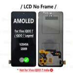 AMOLED Screen Vivo iQOO 7 LCD Display V2049A I2009 LCD Touch Digitizer Assembly iQOO7 LCD iQOO 7 Legend Screen Replacement (New)