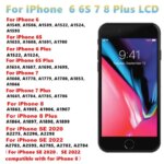 OEM LCD Screen iphone 6 7 8 6S Plus 8 Plus SE2020 3D Touch Screen LCD Display Digitizer Assembly Replacement (New)