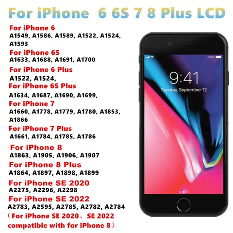 S966a0d59490348f2b556d24bf50516dfh_480x480q75 OEM LCD Screen iphone 6 7 8 6S Plus 8 Plus SE2020 3D Touch Screen LCD Display Digitizer Assembly Replacement (New) - Image 1