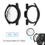 Full Coverage Screen Protector Frame Bumper Shell PC Tempered Glass Cover Dial Scale Protective Case For Huawei Watch GT 2 46mm (New)