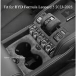 For BYD Denza B5 2023-2025 Suede Protection Cover For The Shift Panel Of The Central Control Water Cup Interior Accessories (New)