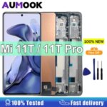 6.37AMOLED Display Xiaomi 11T 21081111RGLCD Display Touch Screen Digitizer Xiaomi 11T Pro 2107113SG Display Replacement Bangladesh (New)