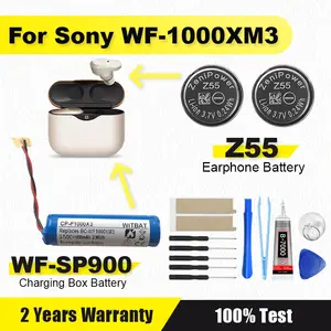 S976f587cb80a48279d44966af27e986aV_300x300q75 BackShell XDOU 3.7V Z55 Battery Sony WF SP700N WF 1000X WF 1000XM3 WF SP900 TWS Earbuds Earphone CP1254 Battery + Free Gift Bangladesh (New) - Image 1